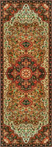Persian Rug Long-Gold  120 x 42"