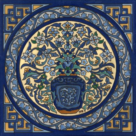 Ginger Jar mural 20x20" tile