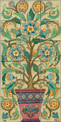 Tree of Life Saracen Panel 24x48"