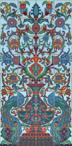 Peacock Blue Panel 24x48" tile