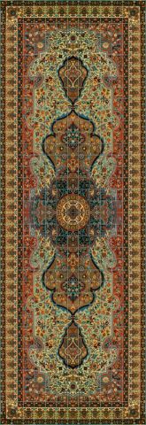 A Persian Rug Large 234 x 78" tile