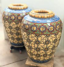 Belvedere Stars Mosaic Urns