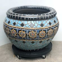 Blue Belvedere Planter