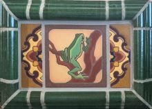 Climbing Frog with Isabella and Ogee Plaque