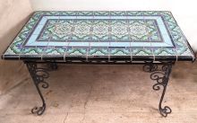 Blue BSN and 5 Duchess Table 29 x 54 x 29' high