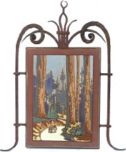 CA Redwoods on Fancy Iron Frame Plaque