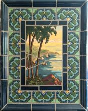 CA Sea Cliff with Blue Duchess and Ogee Plaque