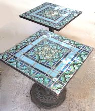 BSN Blue and Duchess Center Square Table