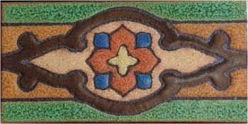 3x6" Shiraz Liner deco- satin red