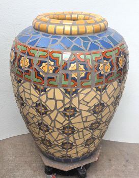 Belvedere Stars Mosaic Urns
