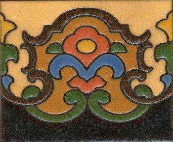 5x6” Trumpet Riser deco satin-Cream tile