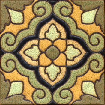 Inspired by the colors of an old Grueby tile, this unique design has become one