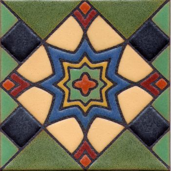 Cousin to the Diva pattern, the Diva Ornate design has a similar inspiration of the tiles found on Avalon, Catalina Island, but with a more intricate, mosaic design. Cousin to the Diva pattern, the Diva Ornate design has a similar inspiration of