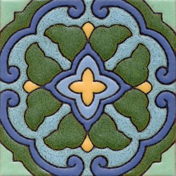 A geometric pattern created to compliment the tiles found on Catalina Island.