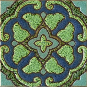 A geometric pattern created to compliment the tiles found on Catalina Island.