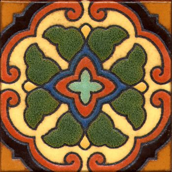 A geometric pattern created to compliment the tiles found on Catalina Island.