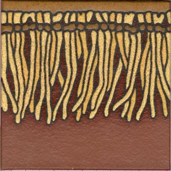 x Fringe A deco satin-Classic 6x6” tile pattern