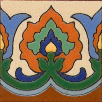 Scepter deco gloss Blue 6x6” tile pattern