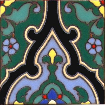 A Malibu Potteries inspired floral pattern.