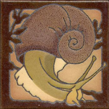 6x6” Critter Snail left deco satin-Classic 6x6” Critter Snail left deco satin-Classic