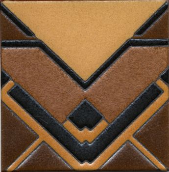 Baxter deco satin-Brown  6x6"