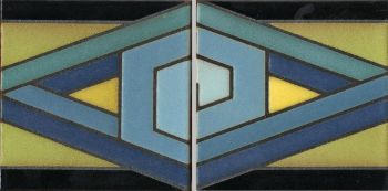 A simple art deco wave that works especially well in pool installations.