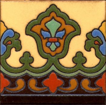 Imperial deco satin- SBgreen 6x6” tile pattern