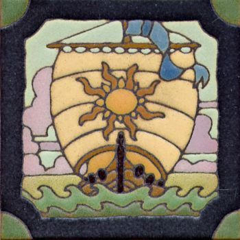 6x6” DH Ship deco satin-Classic tile