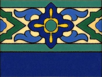6 x 8" Vangard Deco Liner Gloss Blue 