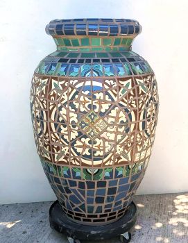 Blue BSN Urn