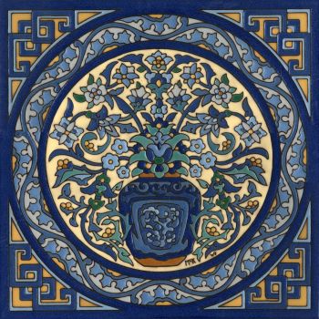 Ginger Jar mural 20x20" tile