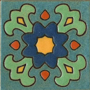 5.5x5.5" Bloom deco satin-Blue