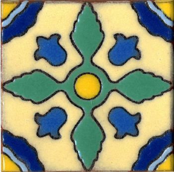 3.8 x 3.8" Cortes Dot deco gloss-cream