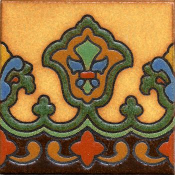 Imperial deco satin-Rust 6x6” 
