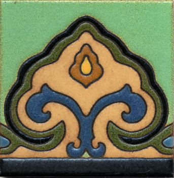 Saracen deco satin-ZigGr 6x6” tile pattern