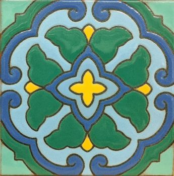 6x6” Duchess deco gloss-Emerald