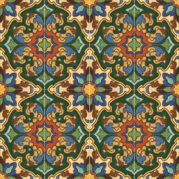6x6” Alcazar deco satin-Green
