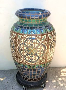 Blue BSN Urn