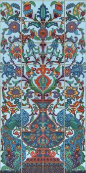 Peacock Blue Panel 24x48" tile