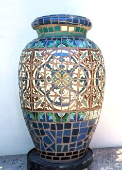 Blue BSN Urn
