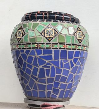 MB Daisy Mosaic Planters