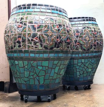 A&C Presidio Jumbo Mosaic Pots