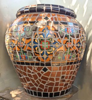 Large Brown Loggia Planter