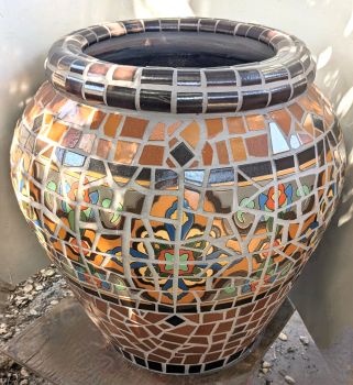 Large Brown Loggia Planter