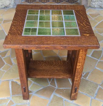 Tessares Table with Handmade Quartersawn Oak Base