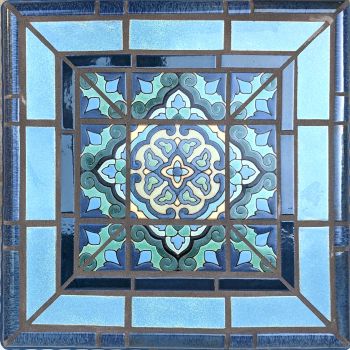 BSN Green and Duchess Square Table 23 x 23 x 21 high"