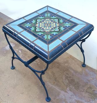 BSN Green and Duchess Square Table 23 x 23 x 21 high"