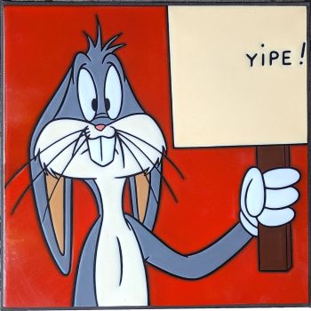 Yipe Bugs Bunny table 19 x 19 x 17"