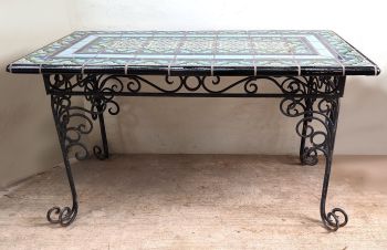Blue BSN and 5 Duchess Table 29 x 54 x 29' high