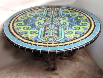 Spanish Art Deco Round Table